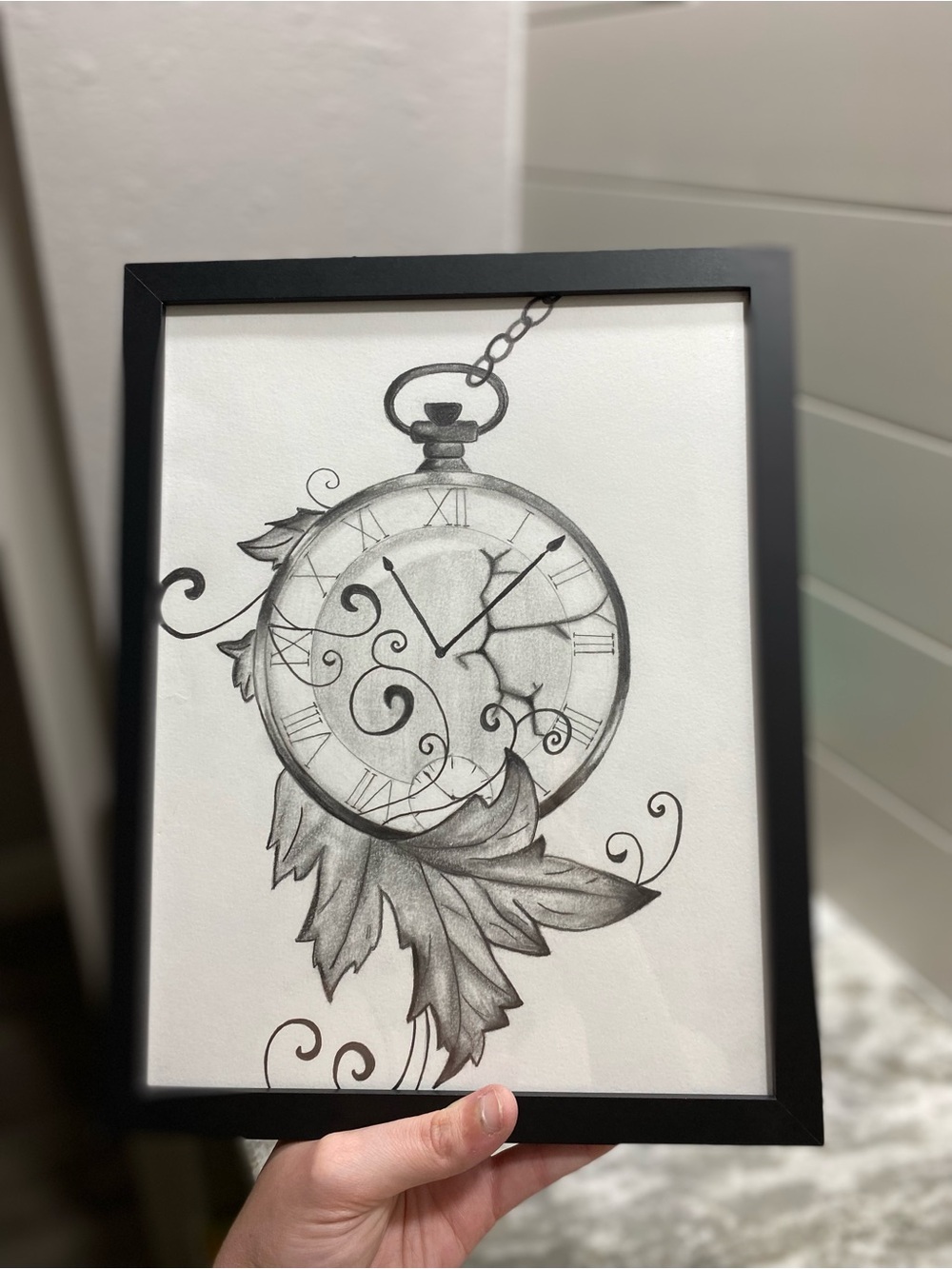 Artistic Pocket Watch Illustration